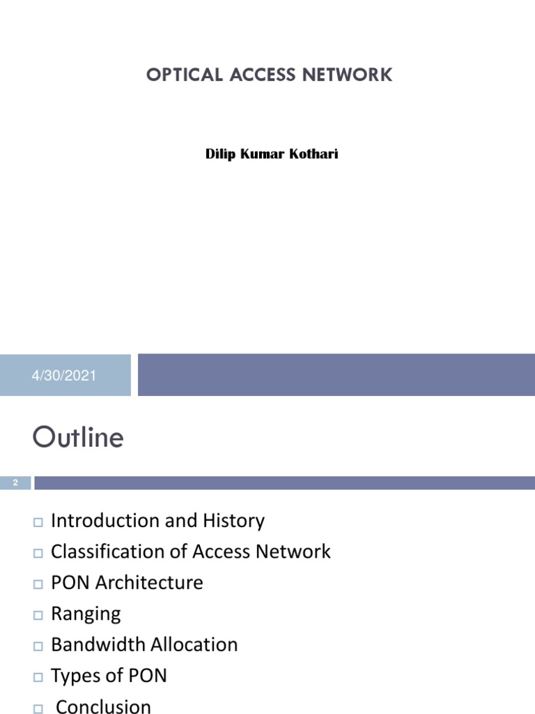 Optical Access Network PDF Fiber To The X Asynchronous Transfer Mode