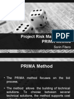Project Risk Management PRIMA Method: Sorin Fitero