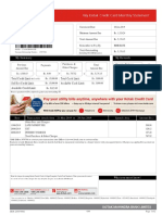 My Summary My Rewards: Statement Date Minimum Amount Due Total Amount Due Remember To Pay by Total Outstanding