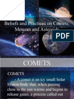 Beliefs and Practices On Comets, Meteors and