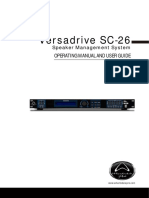 Versadrive SC-26: Operating Manual and User Guide