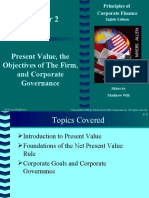 Present Value, The Objectives of The Firm, and Corporate Governance