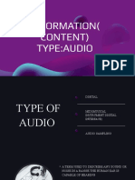 Information (Content) Type Audio