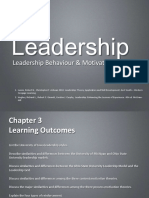 Leadership Behaviour & Motivation