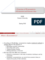 Econometrics Chapter 1 Overview