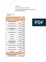 Esquema de Cálculo de Gastos Generales