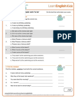 Grammar Practice Past Simple Verb to Be Final