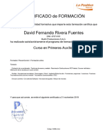 AUXILIOS - Certificado de Formación