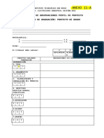 Anexo 11-A Formulario de Observaciones PDG