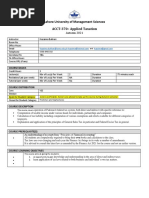 ACCT 370-Applied Taxation-Huzaima Bukhari