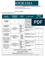 Cronograma Octubre Inventarios