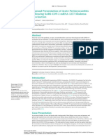 Unusual Presentation of Acute Perimyocarditis