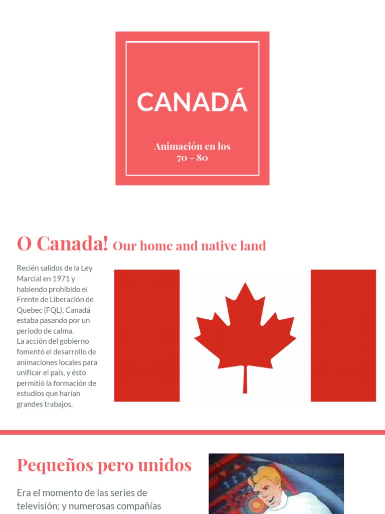 Canadian Animation Summary (Spanish) | PDF | Canadá