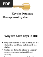 Keys in DBMS