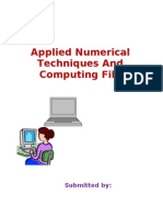 Applied Numerical Technique Lab Mannual