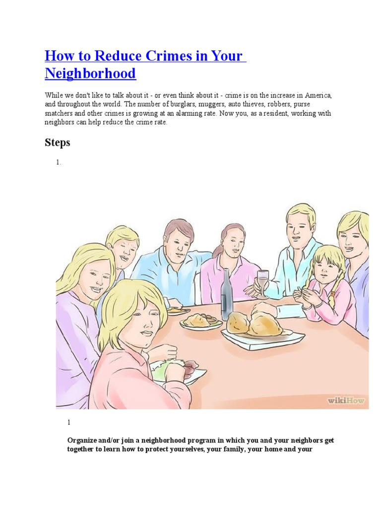 Neighborhood Crime Prevention Strategies | PDF | Police | Burglary