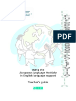 Using The European Language Portfolio in English Language Support Teacher's Guide