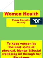 Women Health: Theory & Practice The Gap