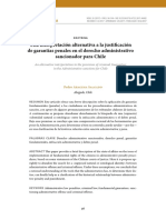 Una Interpretación Alternativa A La Justificación de Garantías Penales en El Derecho Administrativo Sancionador para Chile