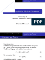 AS5: Groups and Other Algebraic Structures: Colin Campbell Engineering Mathematics Department