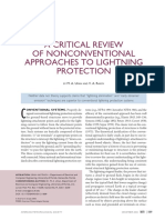 A Critical Review of Non Conventional Approeches of Lightning Protection