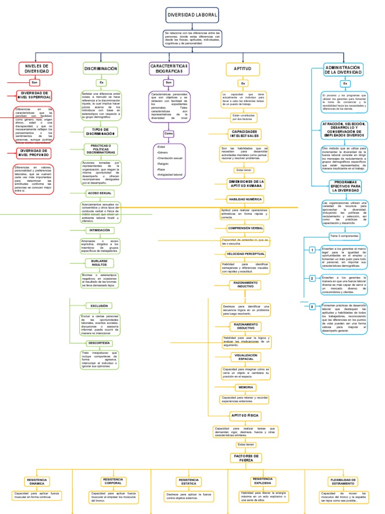 Mapa Conceptual Diversidad | PDF | Discriminación | Conceptos psicologicos