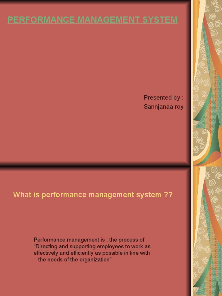 What Is Performance Management System | PDF | Employment ...