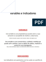 7 Variables e Indicadores