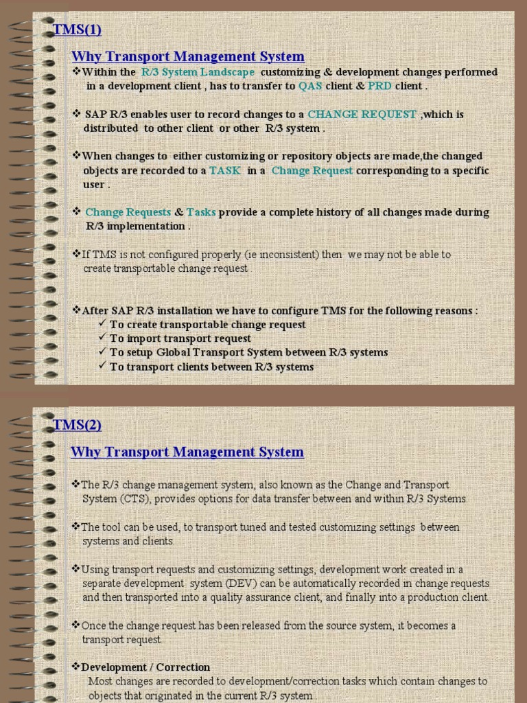 TMS (1) Why Transport Management System | PDF | Directory (Computing ...
