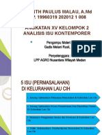 Tugas Analisis Isu Apkl Dan Usg Di Kelurahan Lau Cih