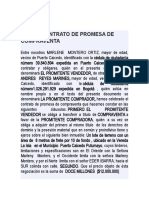 MINUTA CONTRATO DE PROMESA DE COMPRAVENTA Marleny Montero