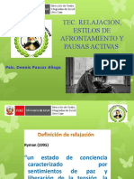 Tec. Relajación, Estilos de Afrontamiento y Pausas Activas