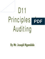 D11 Principles of Auditing