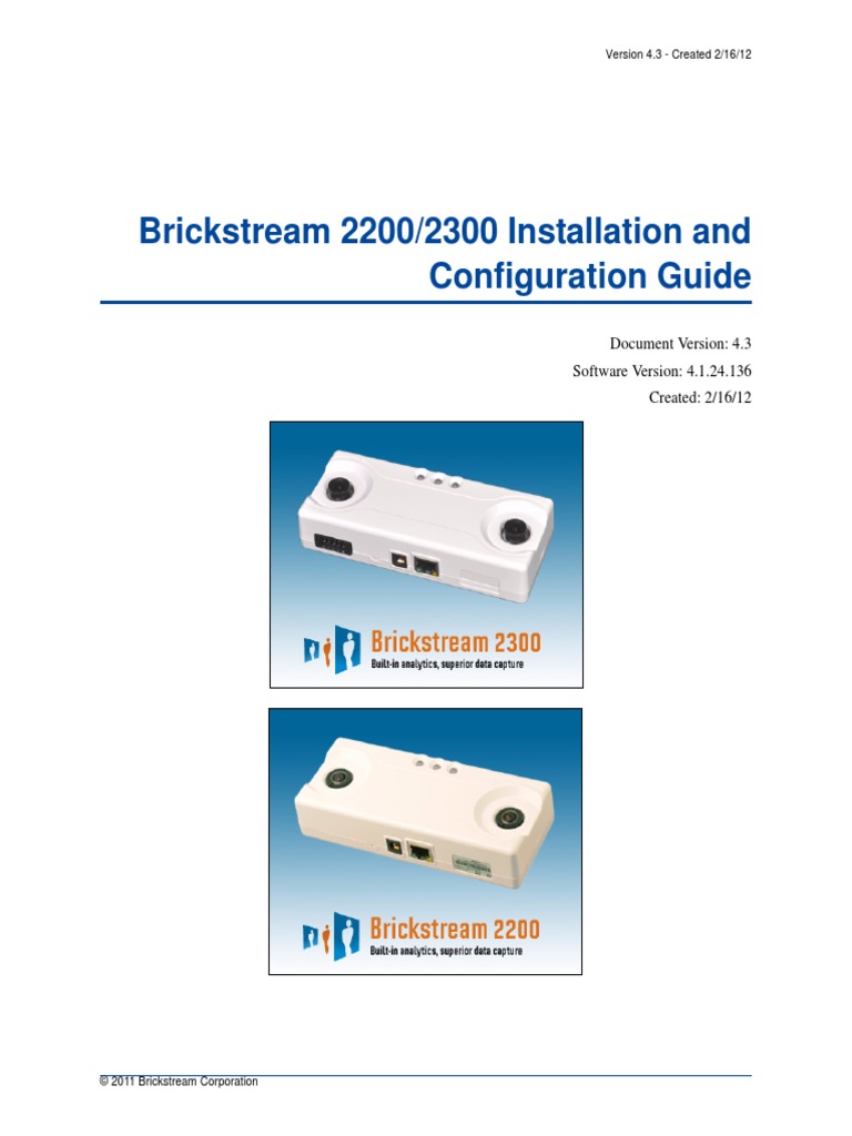 Brickstream2200 2300 UserGuide 4.3 | PDF | Electromagnetic ...