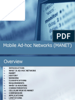 Mobile Ad-Hoc Networks (MANET)