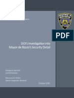 DOI Report Re Security Detail