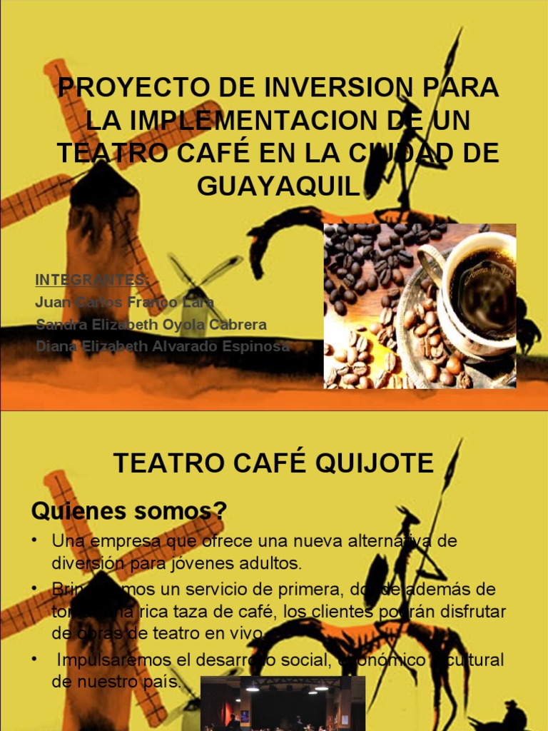 Inversión en Teatro Café en Guayaquil | PDF | Marketing | Mercado ...