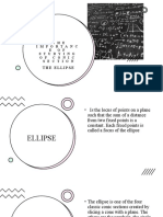 The Ellipse: THE Importanc E of Studying of Conic Section