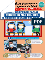 Afiche Uso Mensaje de Uso de Protector Facial - Jhoshua Cervantes