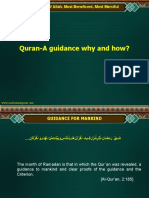 Quran-A Guidance Why and How?: in The Name of Allah, Most Beneficent, Most Merciful