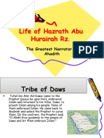 Life of Hazrath Abu Hurairah RZ