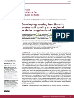 Developing Scoring Functions To Assess Soil Quality at A Regional Scale in Rangelands of SW Spain