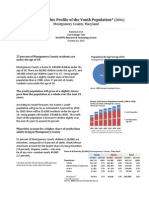 A Demographic Profile of The Youth Population : (2006) Montgomery County, Maryland