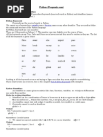 Variable Function: Python Keywords and Identifiers