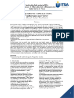 Calor Especifico y Capacidad Térmica