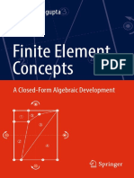Gautam Dasgupta (Auth.) - Finite Element Concepts - A Closed-Form Algebraic Development-Springer-Verlag New York (2018)