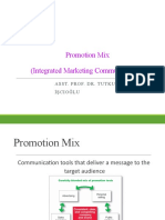 Promotion Mix (Integrated Marketing Communications) : Asst. Prof. Dr. Tutku Eker İşcioğlu