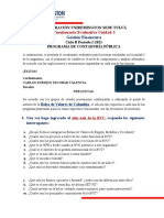 Guía cuestionario evaluativo Unidad 3 Gestión Financiera BVC