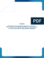 Diplomado Geoestadística Recursos Mineros