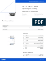 GE 120 TXA-2LS Radial Spherical Plain Bearings - 20210921